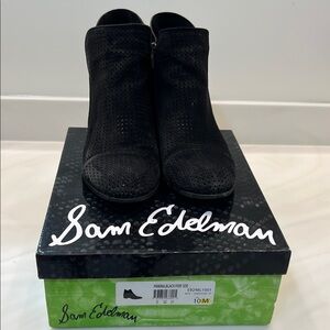 Sam Edelman black suede boots